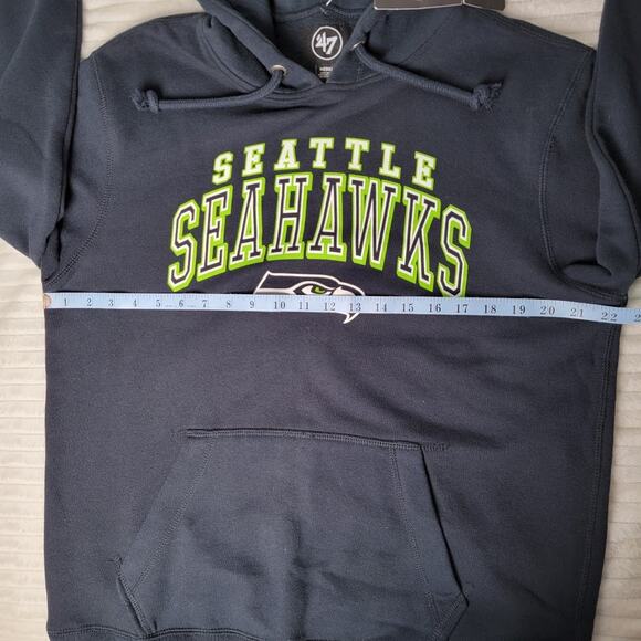 NWT ’47 Brand Seattle Seahawks Women’s Hoodie Sz Medium NFL Sweatshirt Pullover - Picture 3 of 9